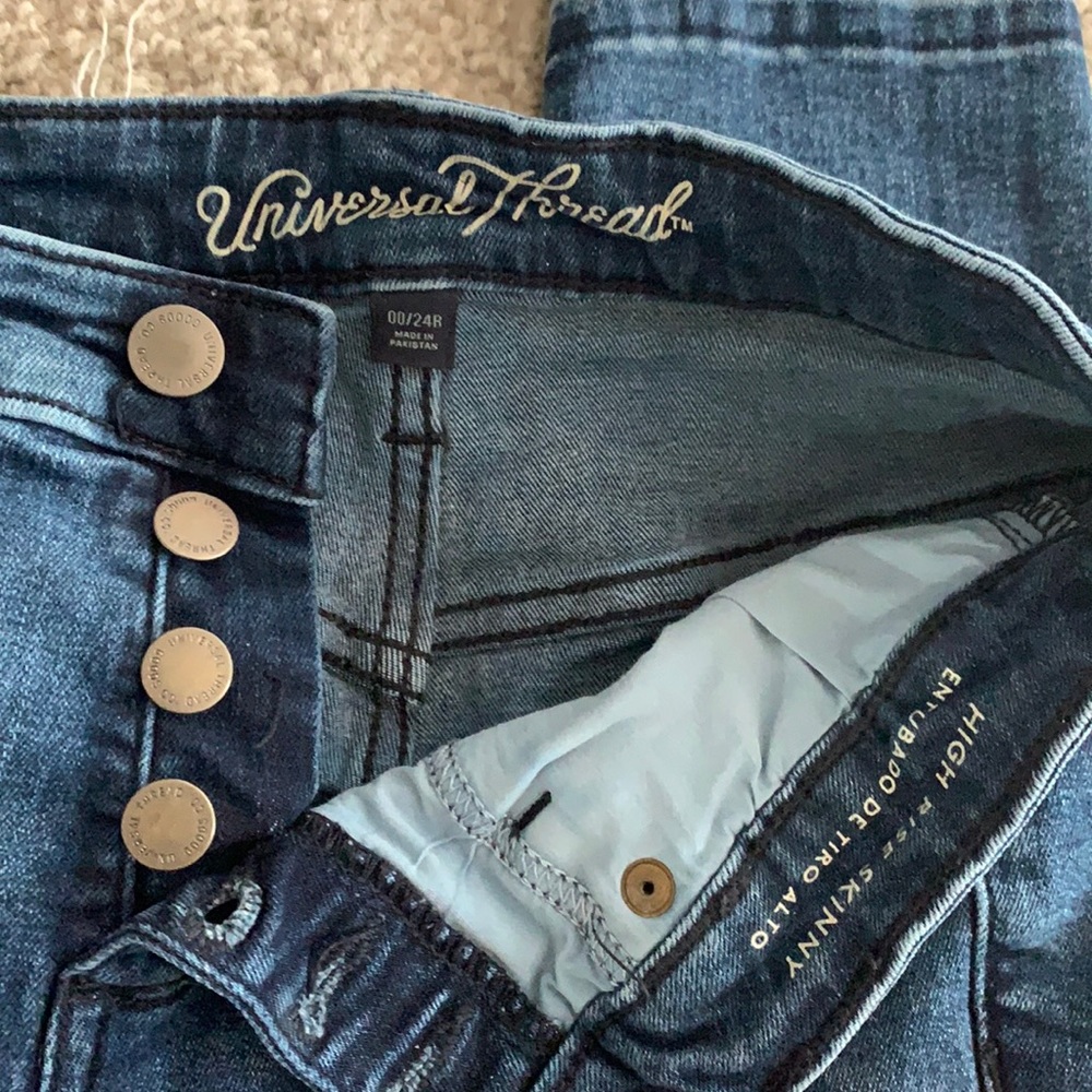 High rise skinny jeans size 24R